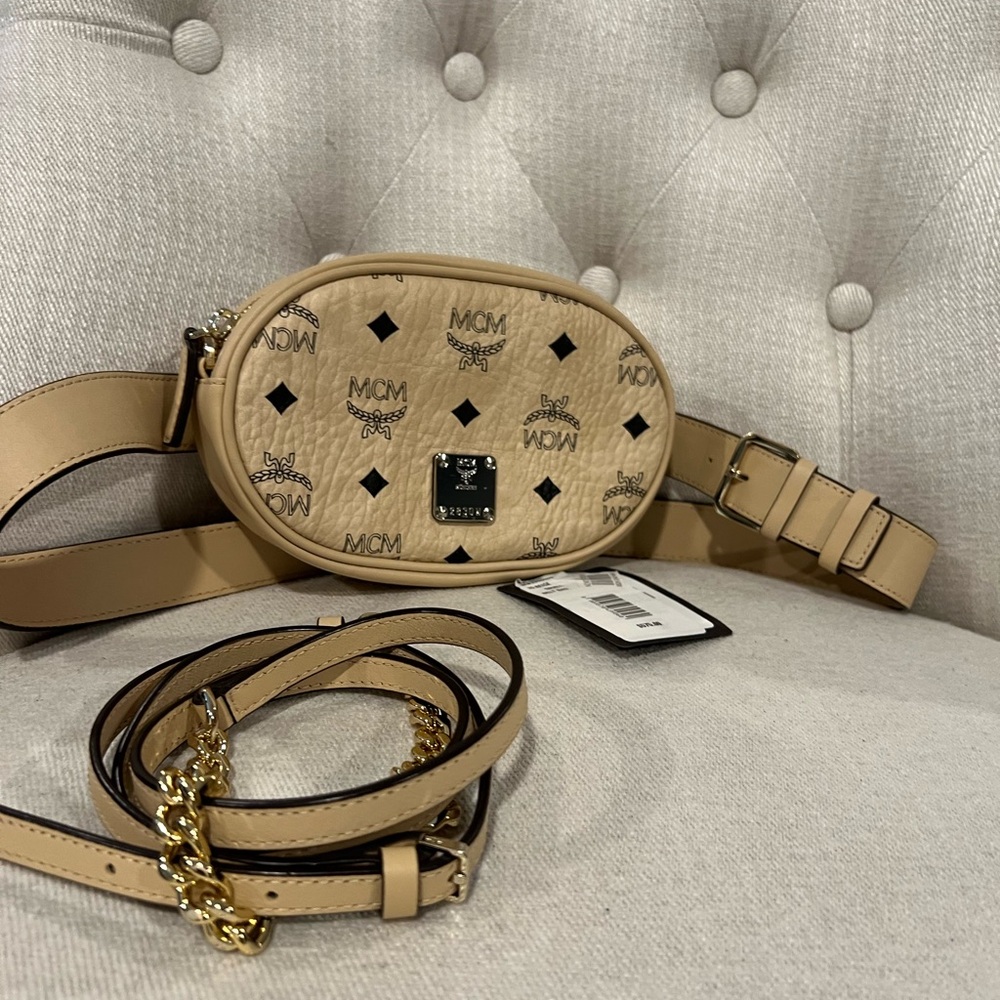 MCM Visetos Small Belt Bag /shoulder Bag